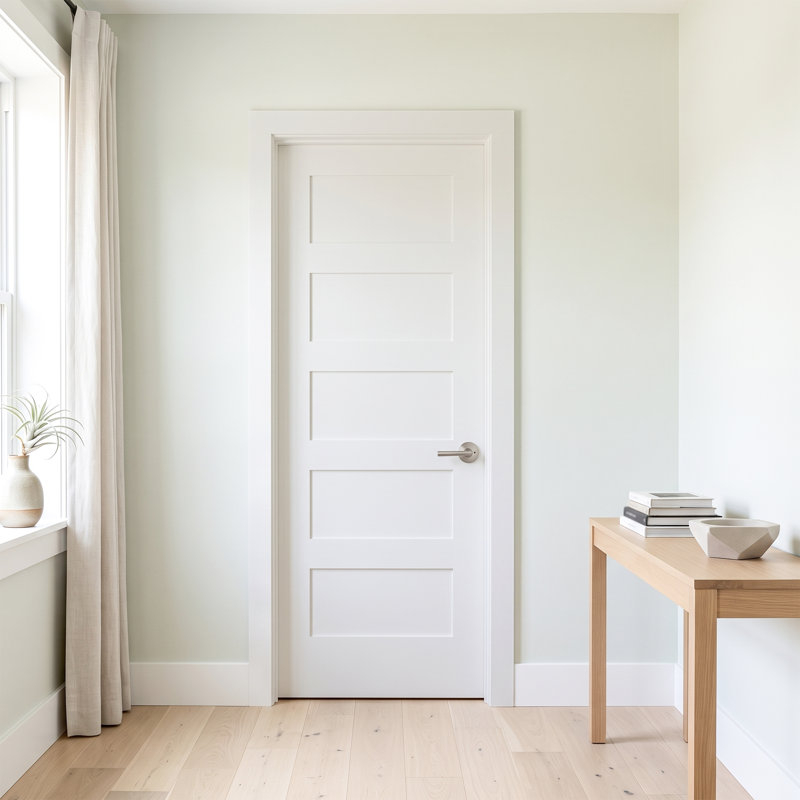 30 po. X 80 po. Dalle de bois blanche de style moderne américain de luxe avec panneau Shaker