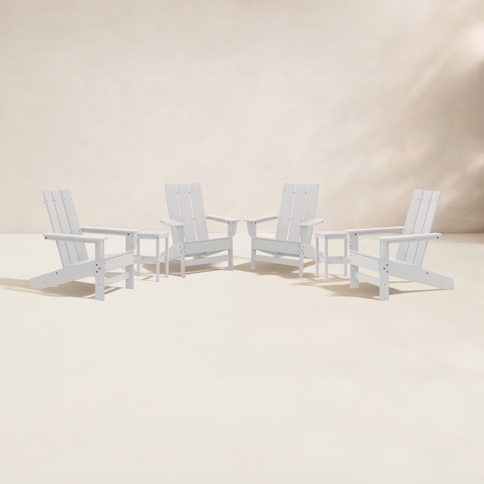 Ratcliff 4 - Person Patio Conversation Set, White