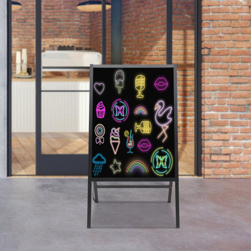 Tableau noir en verre