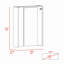 Bureau rectangulaire pliable Wakeman - blanc