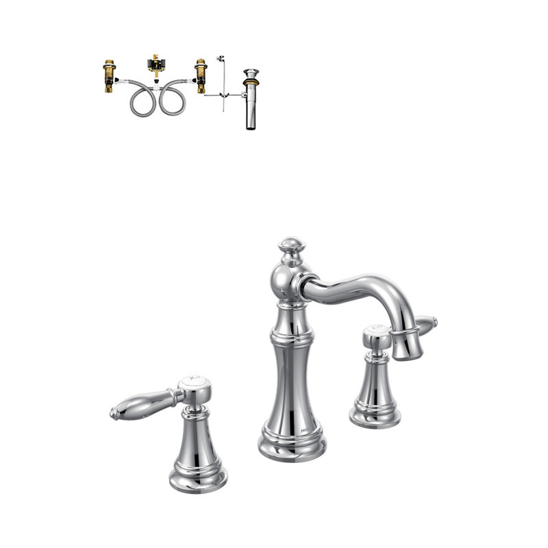 Robinet de salle de bain Weymouth, Chrome poli