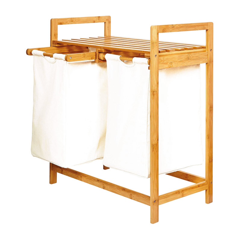 Laundry Sorter with Handles, White