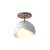 Brooklyn 1 - Light Double Shade Semi Flush Mount