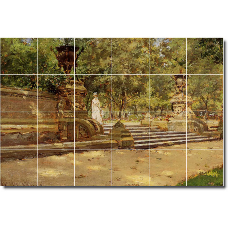 Carreau de céramique décorative 36 po x 24 po 6 po x 6 po, Country 01610