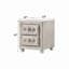 Table de chevet Reggie en tissu beige