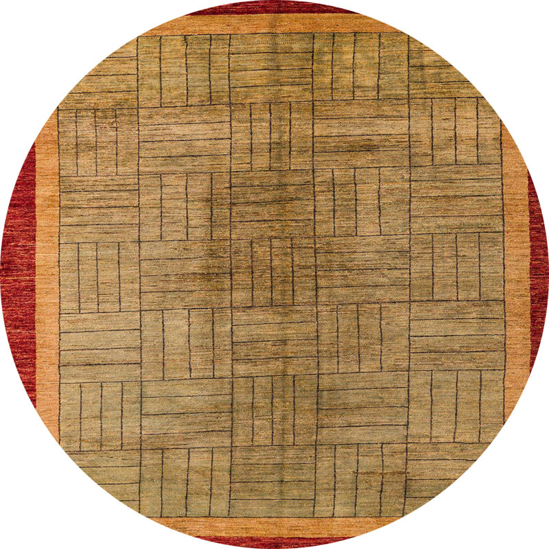 Abstract Indoor Rug, Round 5'