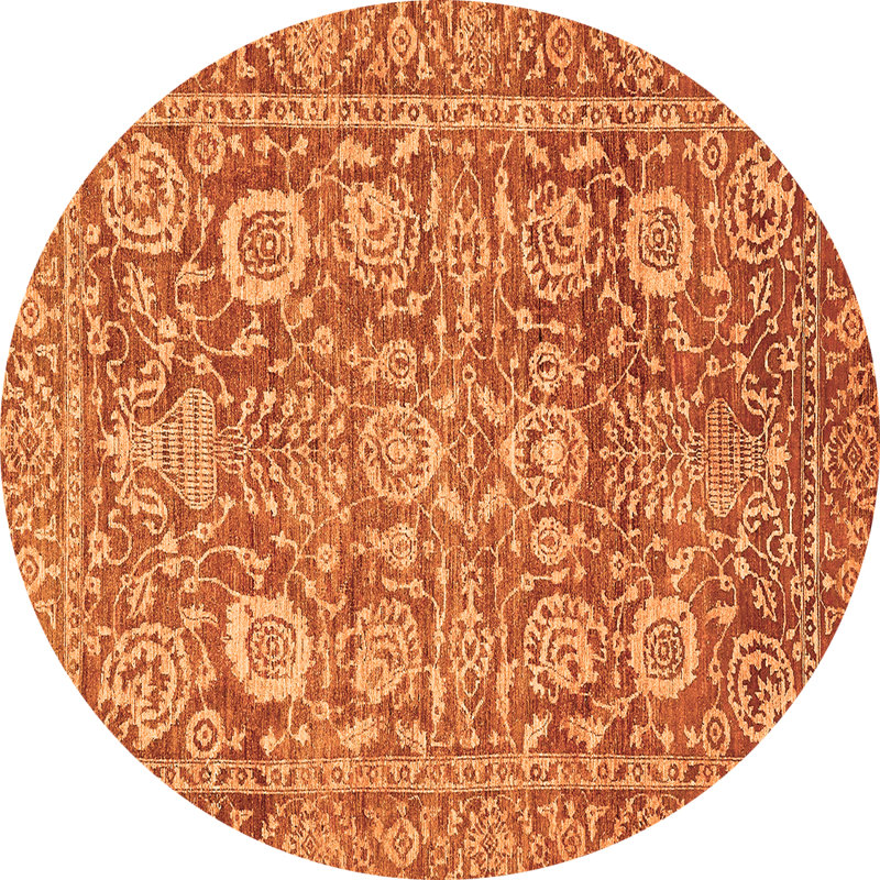 Southwestern Indoor Rug, Round 4'