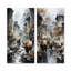 Yaks Urban visiteur - ensemble de 2 décorations murales Yaks-606495287-606495286