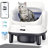 Self Cleaning Cat Litter Box,Safety Protection,IPX5 Waterproof,Odor Control,Open-Top, with 3 Litter Bags & Litter Mat-123186702