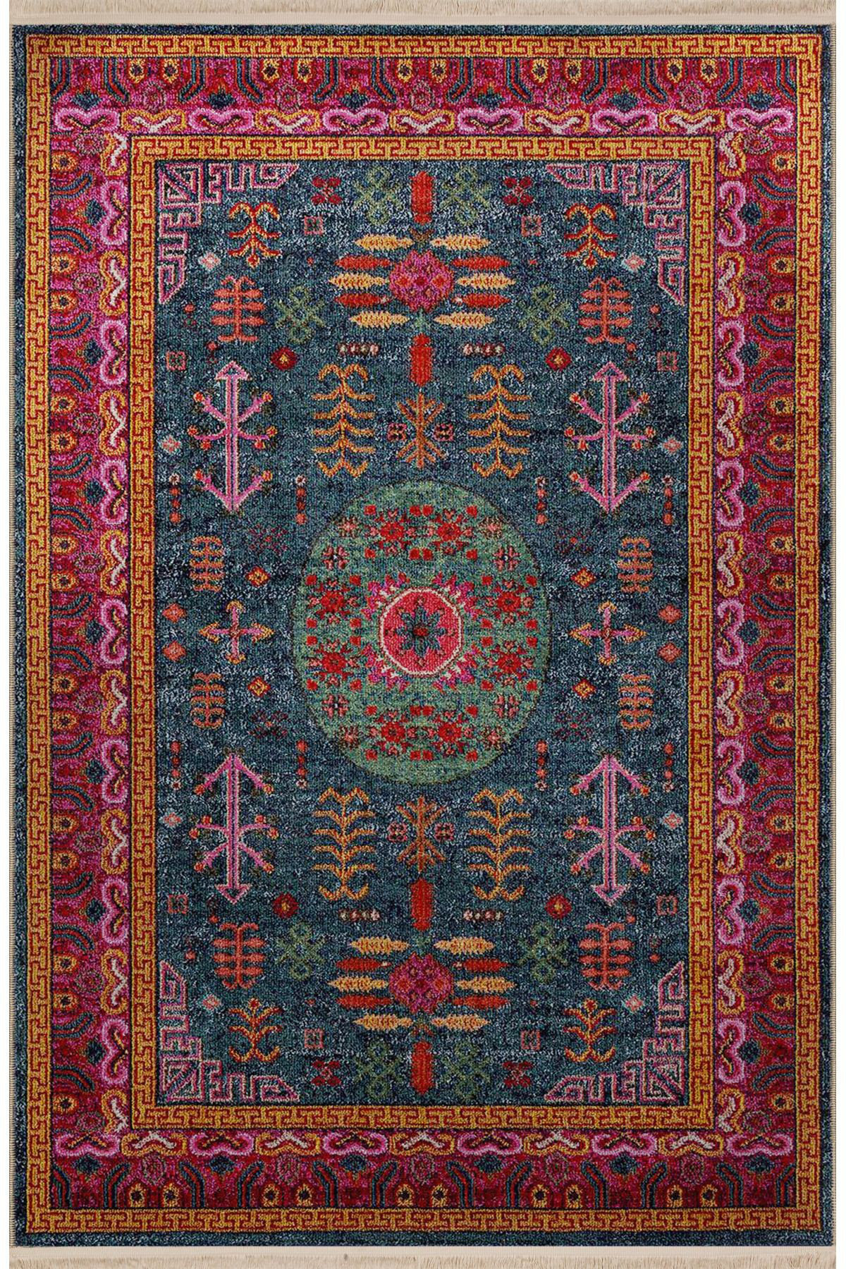 Hokku Designs Green Themed Multicolor Traditional Motif Patterned ...