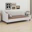 L-Shaped Daybed, With Solid Wood Legs-593627252