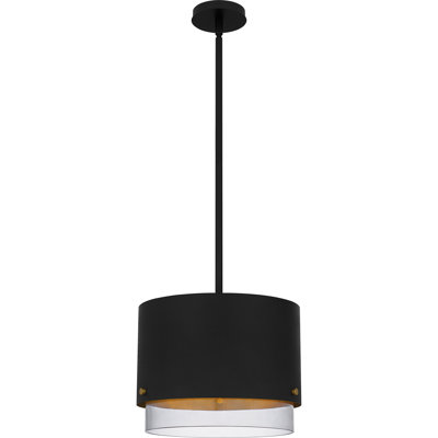 Moreauville 3-Light Matte Black Pendant Light