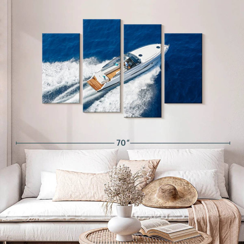 Mehar Cruising Motorboat, 32" H x 52" W