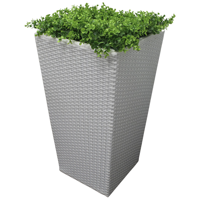 Pot de fleurs moyen noir, gris