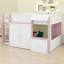 Lit mezzanine en bois avec rangement Playhouse