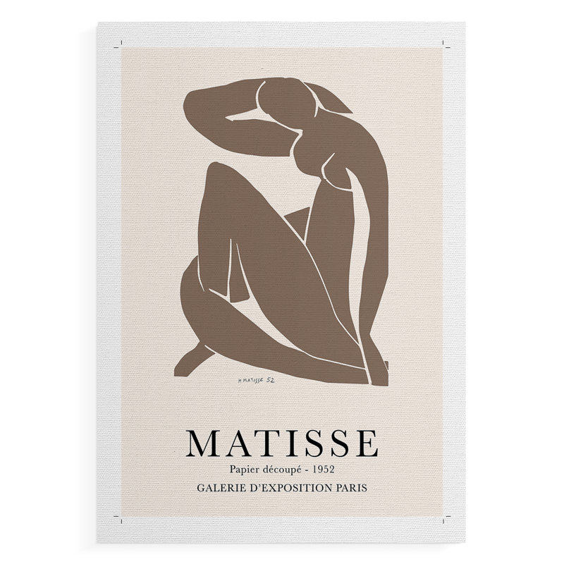 Matisse CCVI, reproduction encadrée - reproduction de toile seulement - NON-CADRE