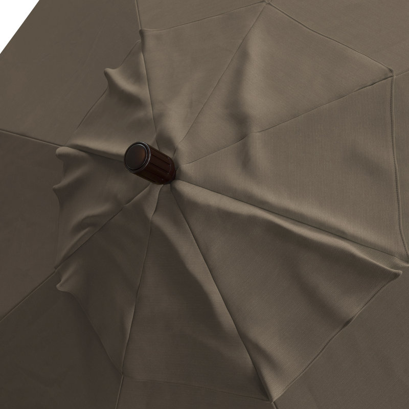 Parasol de marché de 132 po Vartavar, Sunbrella® à tissage uni palette colombe