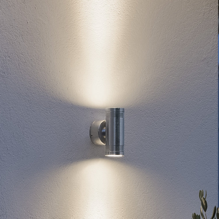 Monza Integrated LED Outdoor Armed Sconce, 10cm H x 6cm W x 15cm D
