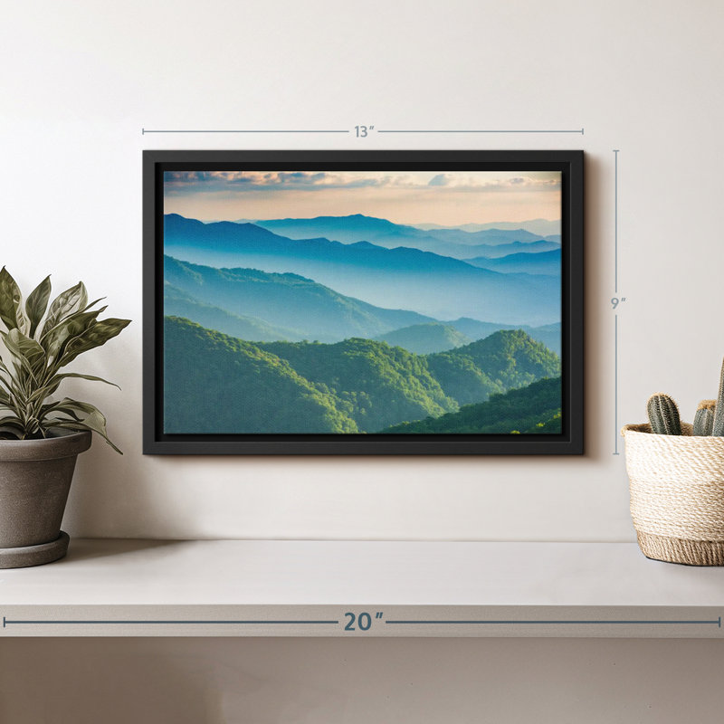 Nature «Misty Mountains Wall Art», H 9 po x l 13 po