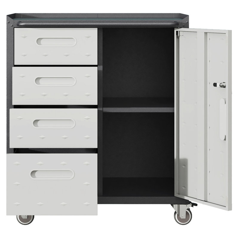 Storage Cabinet With Wheels, Tool Storage Cabinet, Accent Cabinet