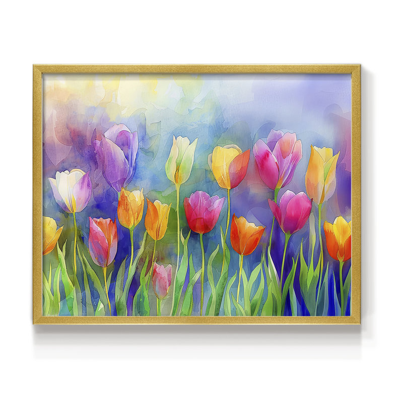 Série florale - XCIX - reproduction encadrée, H 8 po x l 10 po