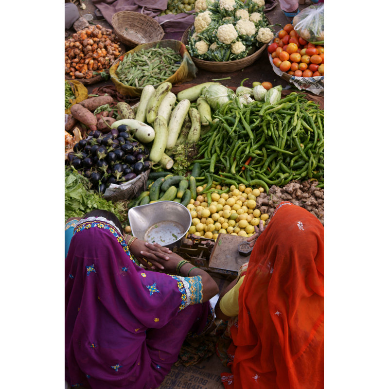 Indian Market by JeremyRichards - Wrapped Canvas Print, 46cm H x 30cm W x 3.8cm D