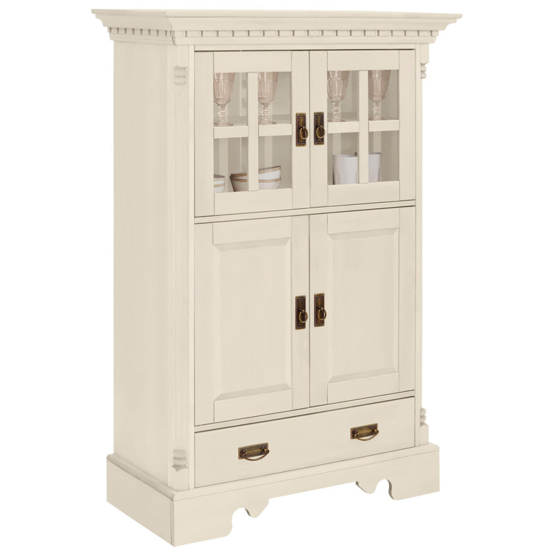 Heitor 102.2cm Solid Wood Sideboard, Cream