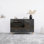 High Glossy Surface 6 Drawers Chest Of Drawer With Golden Handle And Golden Steel Legs White Color Vanity