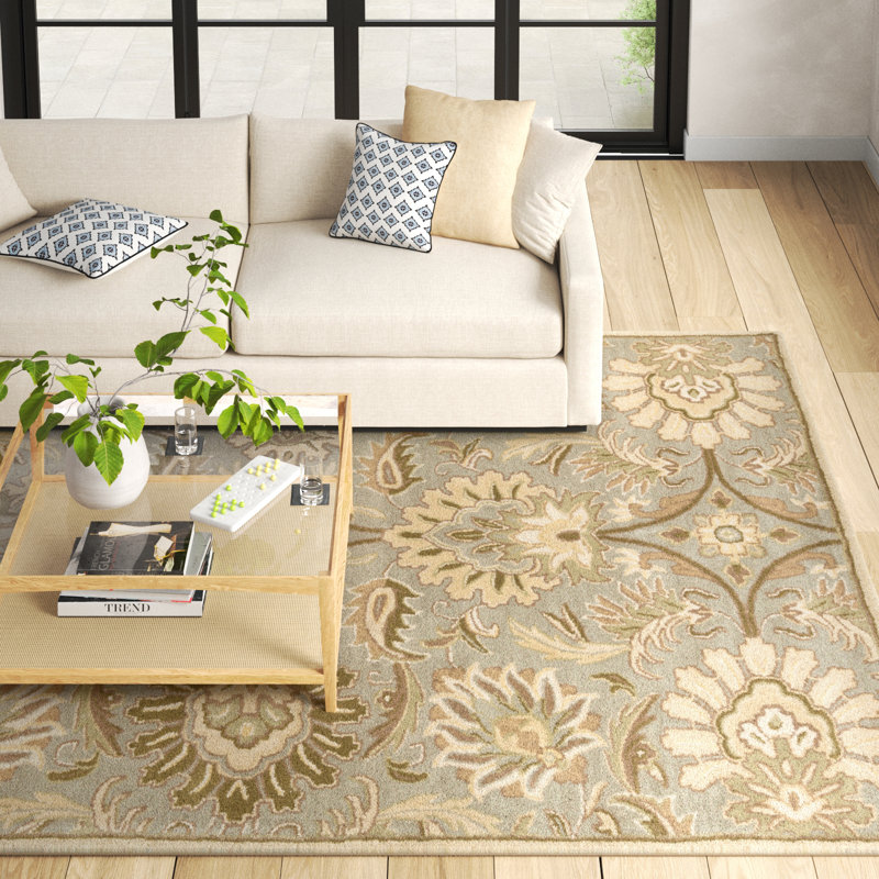 Arden Wool Floral Indoor Rug, Rectangle 9' x 12'