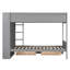 Lit superposé simple au-dessus de gris avec rangement organisé - 2 tiroirs et armoire à couches multiples pour plus de commodité-1935278785-1935278786