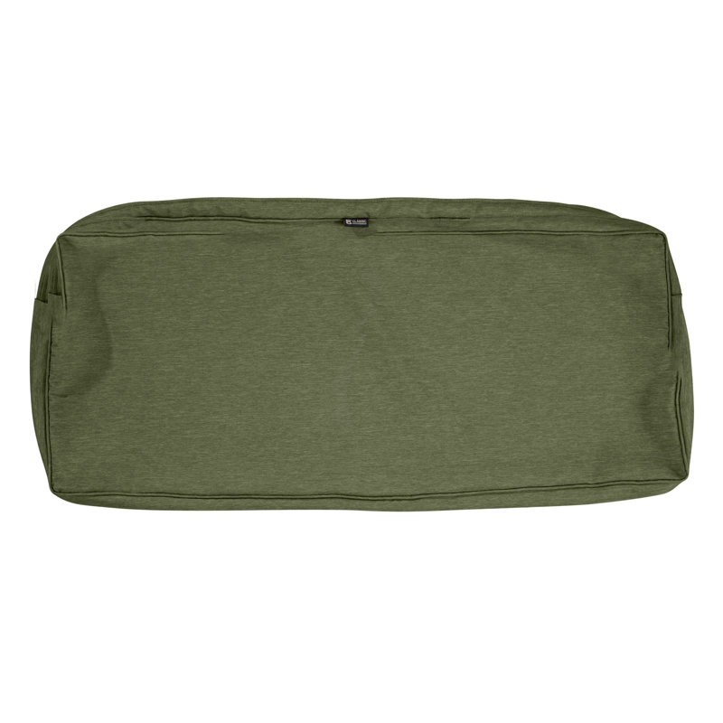 Ayvion Outdoor Bench Seat Cushion, Heather Fern, 48" W x 18" D