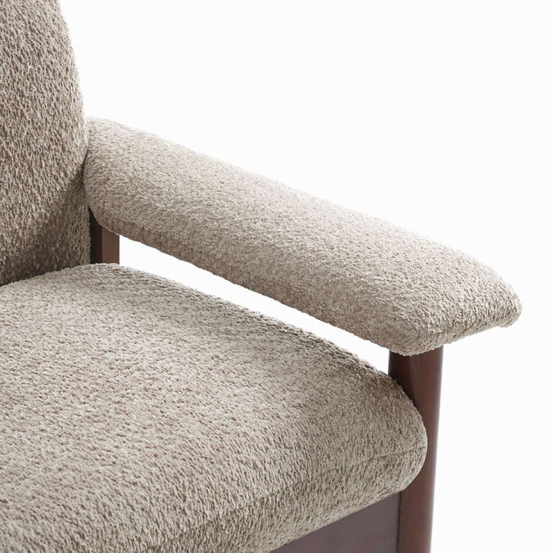 Canapé 2 places avec causeuse Modern, Polyester brun pâle