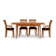 Sarah 4 - Person Solid Wood Top Four Leg Dining Set