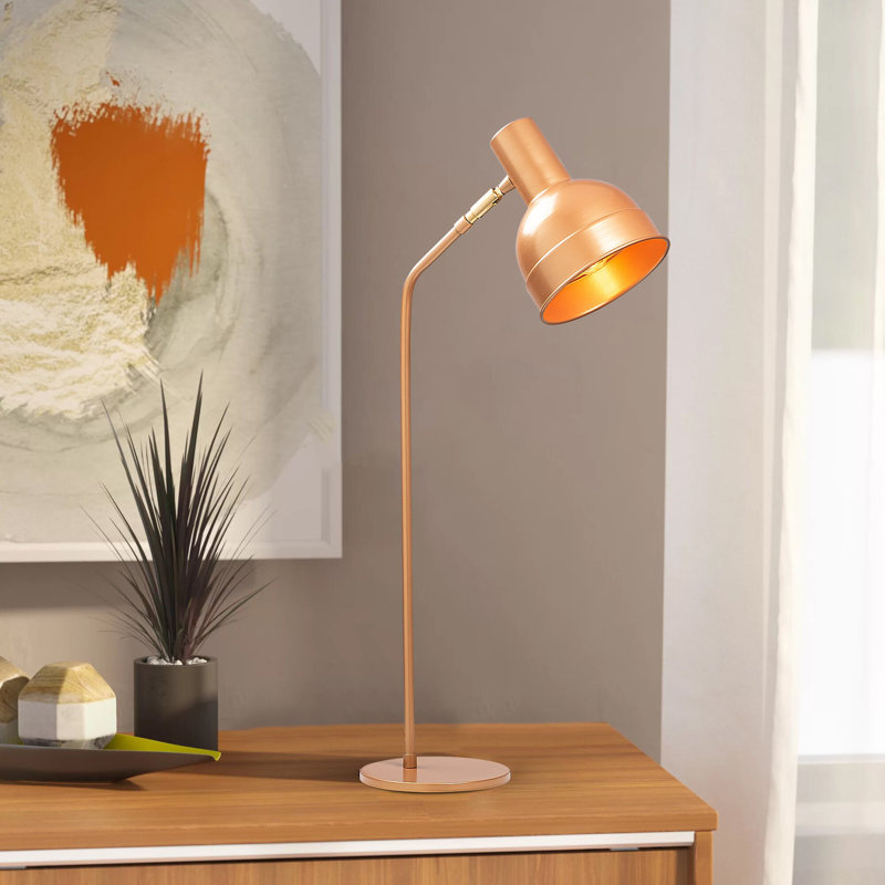 Lampe de bureau noire 29,92 po Excalibur, Cuivre