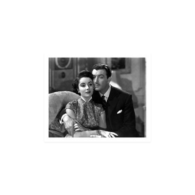 Robert Taylor Embracing to Elizabeth Taylor  Unframed Photograph