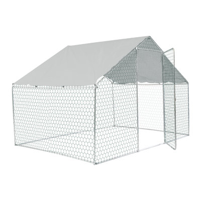 Abri pour poulets en métal 10 * 6 * 6Ft - Fournissez une maison protégée et confortable pour votre poulailler