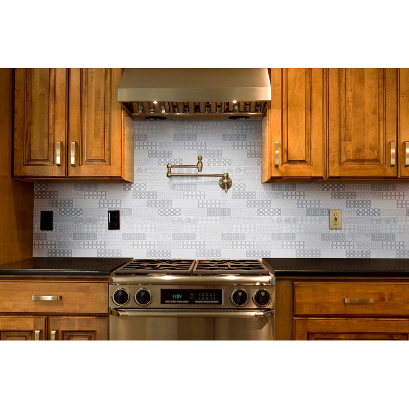 Ionian Sabari 12 in. x 12 in. Honed Marble Mosaic Floor and Wall Tile