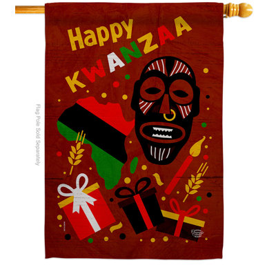 Light Kinara Candles 2-Sided Polyester 40 x 28 in. House Flag