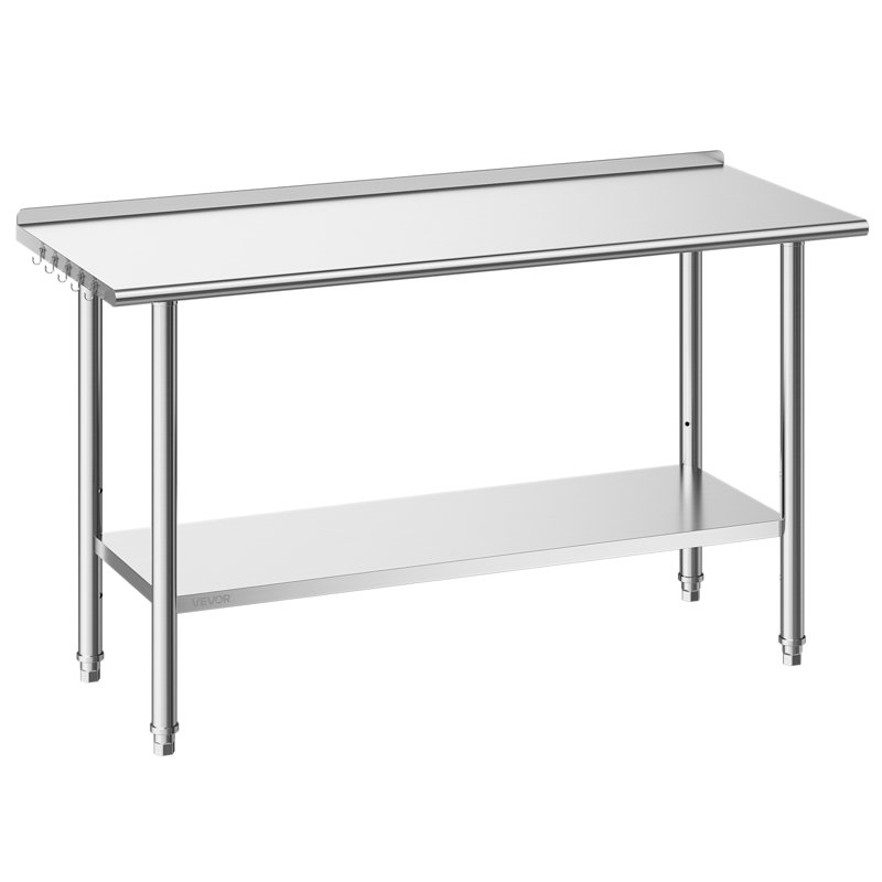 Stainless Steel Shelving Unit, 88.9cm H x 152.4cm W x 61cm D