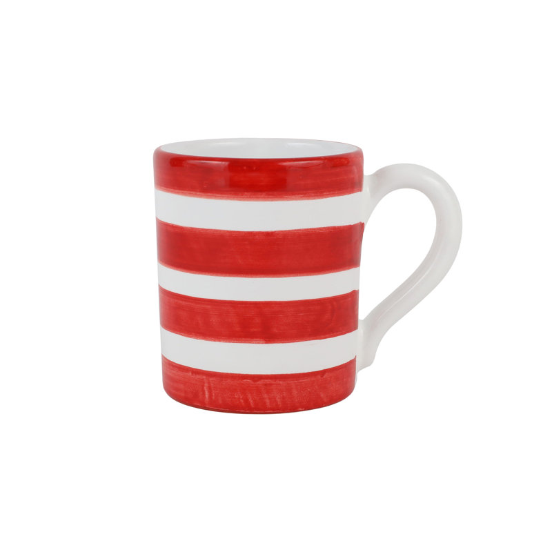 Grande tasse à café en terre cuite AmalFitana, Rouge