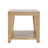 Nicci Lofland Modern Contemporary 24" Square End Table with Open Shelf-644639952