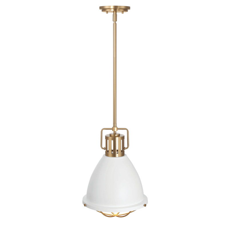 Agripina Single Light Pendant, White
