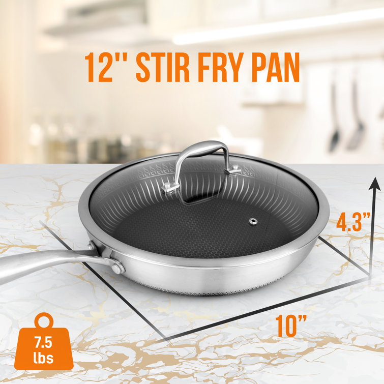  Copper Chef Titan Pan, Try Ply Stainless Steel Non-Stick Frying  Pans, 7.5 QT Casserole Pan with Lid: Home & Kitchen