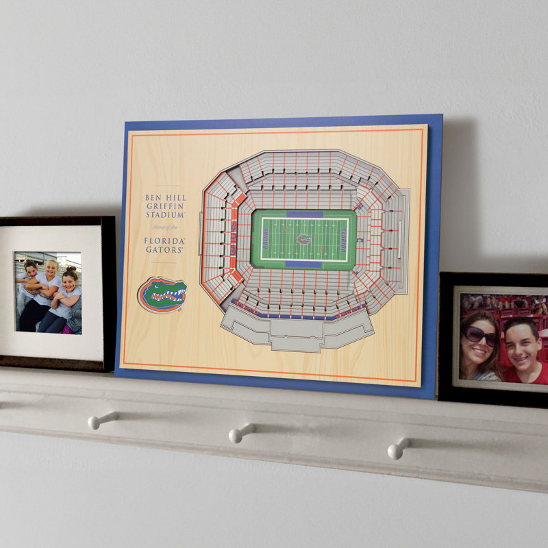 Florida Gators 17'' x 13'' 5-Layer Wooden StadiumView Wall Art