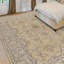 Tapis doré et crème de haute qualité noué à la main