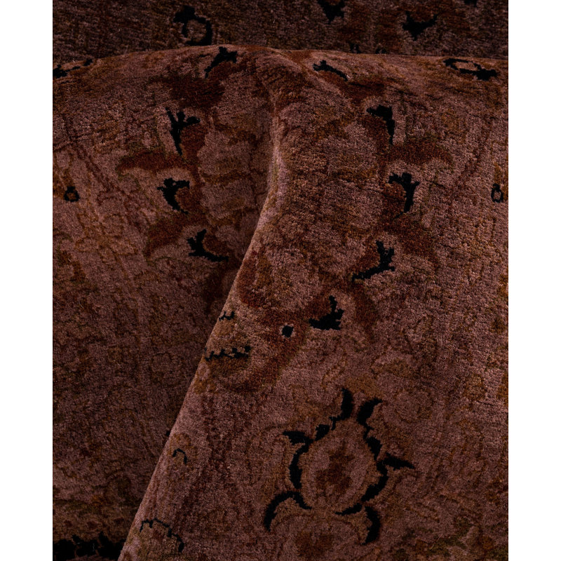 Overdyed One-of-a-Kind 6' 1" X 6' 1" Hand Knotted Area Rug