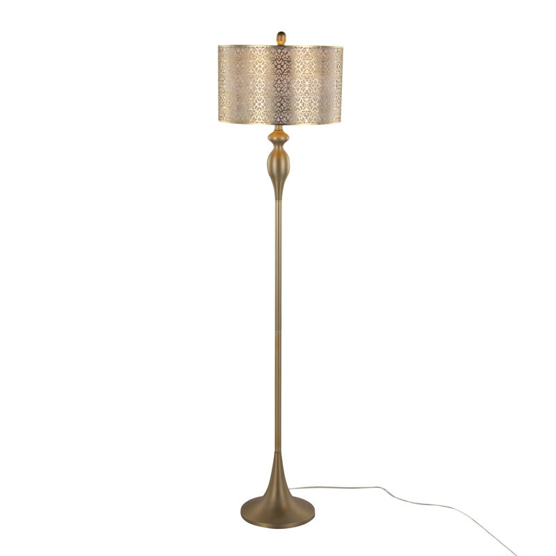 Lampe sur pied contemporaine en métal