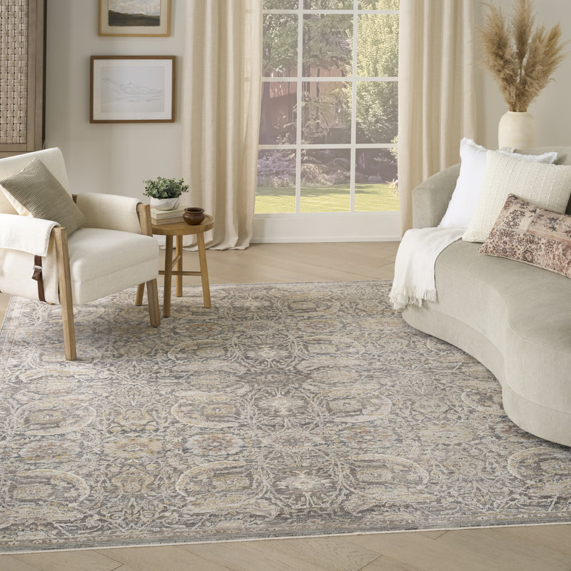 Classic Charcoal Multicolour  Area Rug, Rectangle 160 x 239 cm