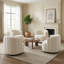 Fauteuil demi-tonneau pivotant en velours Stanford-1487971249
