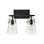 Foster Two-Light Bath Vanity w/ Clear Glass Shades